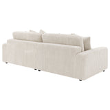 Blaine Upholstered Reversible Chaise Sectional Sofa, Sand