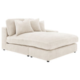 Blaine Upholstered Reversible Chaise Sectional Sofa, Sand