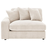 Blaine Upholstered Reversible Chaise Sectional Sofa, Sand