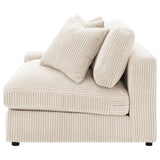 Blaine Upholstered Reversible Chaise Sectional Sofa, Sand