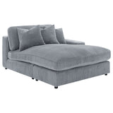 Blaine Upholstered Reversible Chaise Sectional Sofa - Fog