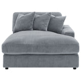 Blaine Upholstered Reversible Chaise Sectional Sofa - Fog