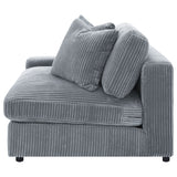 Blaine Upholstered Reversible Chaise Sectional Sofa - Fog