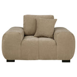 Octavia Upholstered Track Arm Accent Chair - Camel