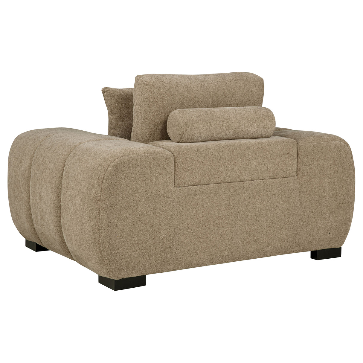 Octavia Upholstered Track Arm Accent Chair - Camel