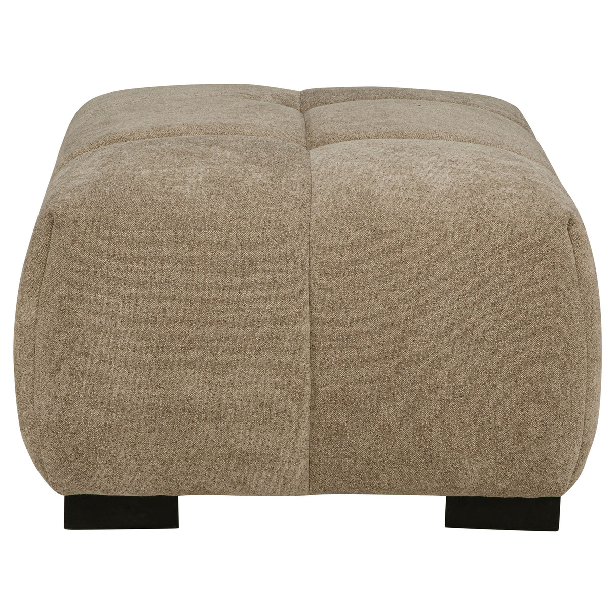 Octavia Upholstered Rectangular Ottoman, Camel