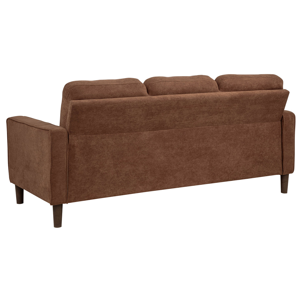 Bowen II Fabric Upholstered Track Arm Sofa in Rust