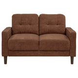 Bowen II Fabric Upholstered Track Arm Loveseat, Rust