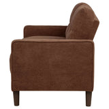 Bowen II Fabric Upholstered Track Arm Loveseat, Rust