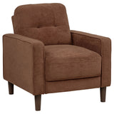 Bowen II Fabric Upholstered Track Arm Accent Chair - Rust