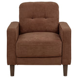 Bowen II Fabric Upholstered Track Arm Accent Chair - Rust