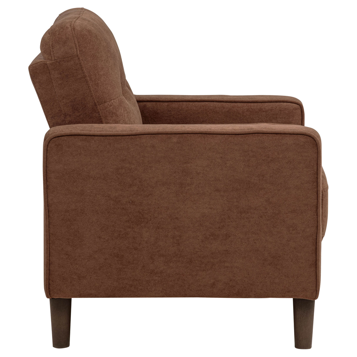 Bowen II Fabric Upholstered Track Arm Accent Chair - Rust