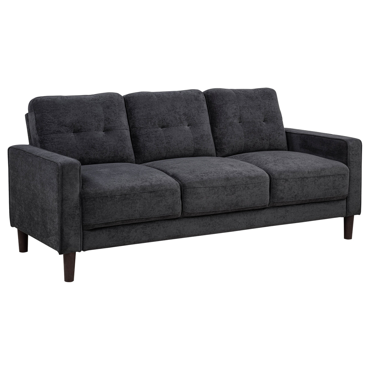 Bowen II 2-Piece Upholstered Track Arm Sofa Set Steel Grey
