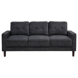 Bowen II 2-Piece Upholstered Track Arm Sofa Set Steel Grey