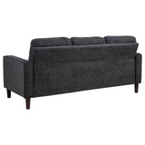 Bowen II 2-Piece Upholstered Track Arm Sofa Set Steel Grey
