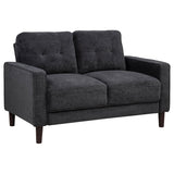 Bowen II 2-Piece Upholstered Track Arm Sofa Set Steel Grey