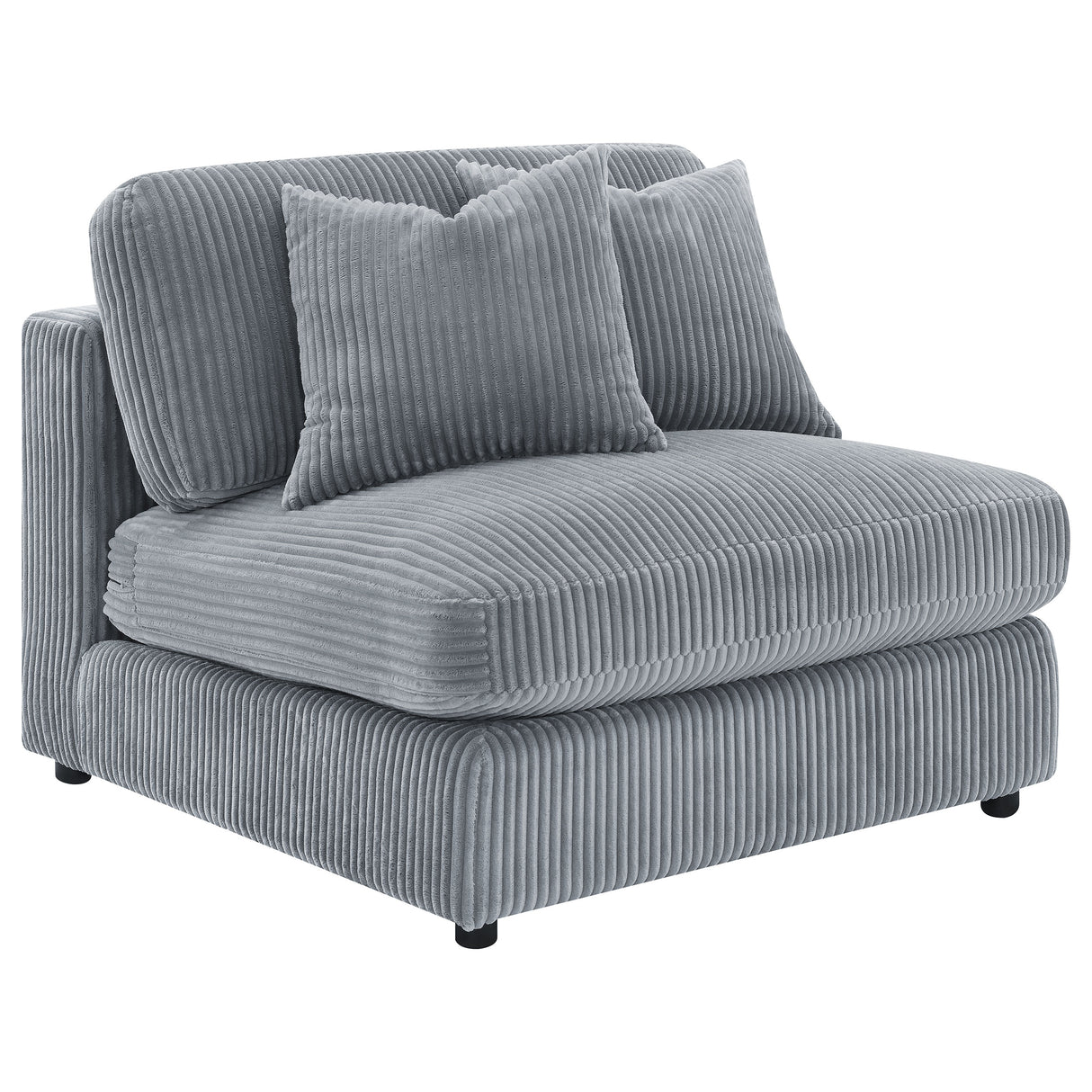Blaine Upholstered Armless Chair in Fog