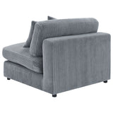 Blaine Upholstered Armless Chair in Fog