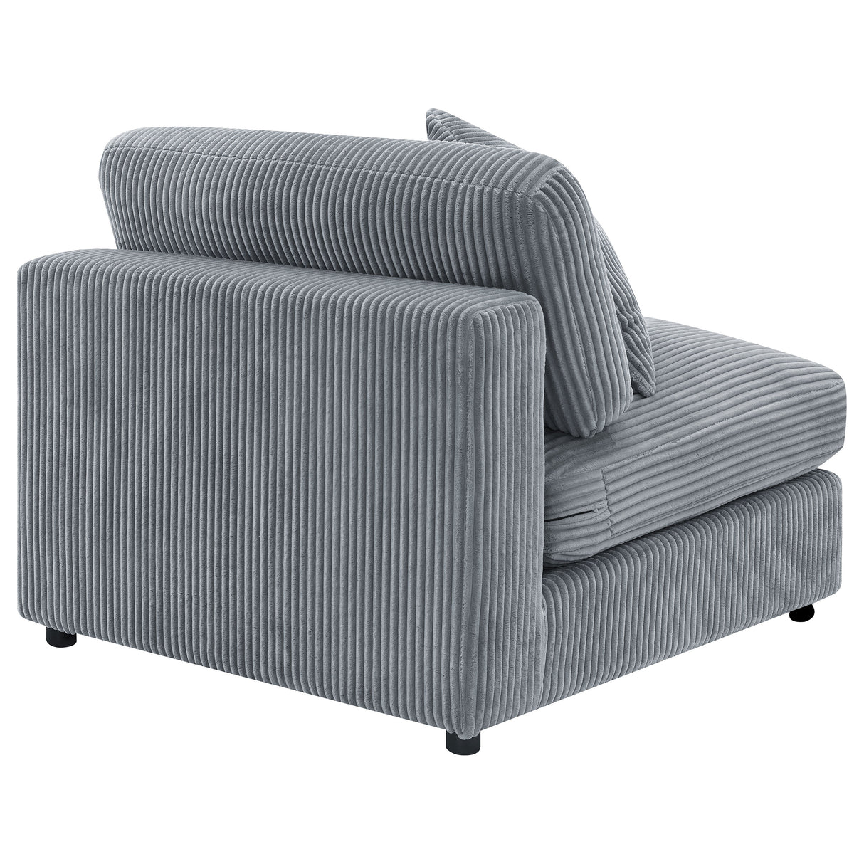 Blaine Upholstered Armless Chair in Fog