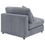 Blaine Upholstered Armless Chair in Fog