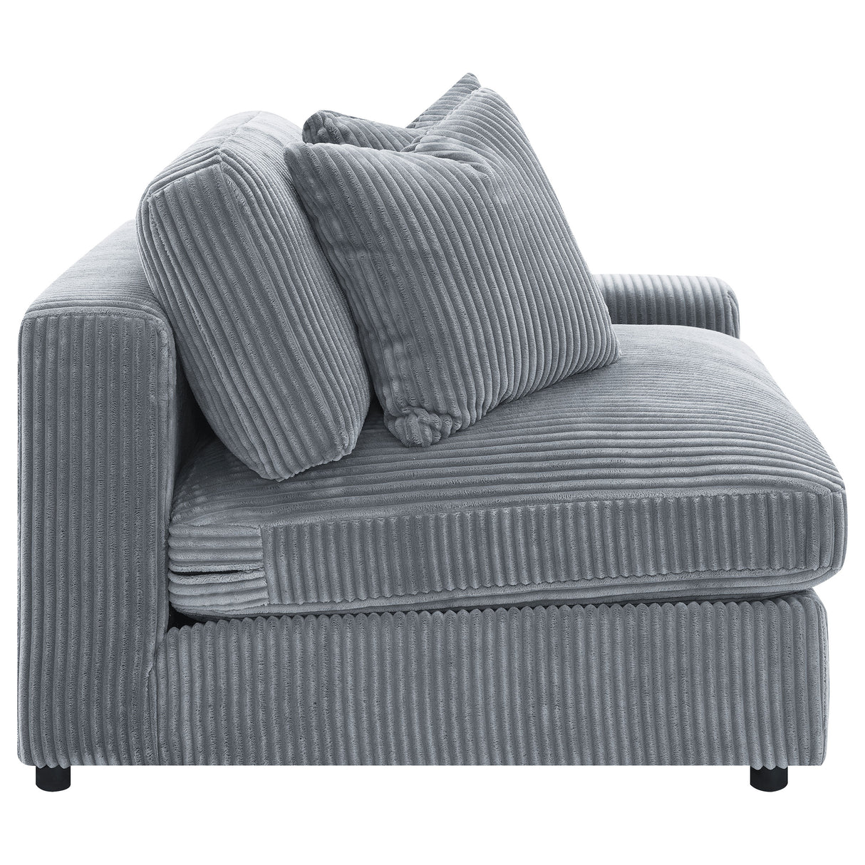 Blaine Upholstered Armless Chair in Fog