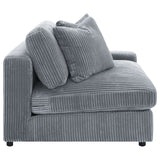 Blaine Upholstered Armless Chair in Fog
