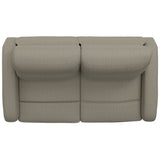 Manual Reclining Loveseat With Dual Seating Support For Living Room