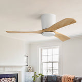 42" Flush Mount Ceiling Fan With 3 Blades, DC Reversible Motor