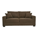 2 Seater Sofa, 2 Throw Pillows For Living Room