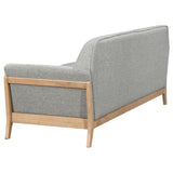 Vaughn Fabric Upholstered Flared Arm Sofa in Grey