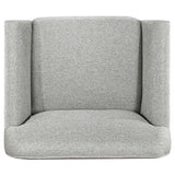 Vaughn Grey Fabric Upholstered Flared Arm Accent Chair