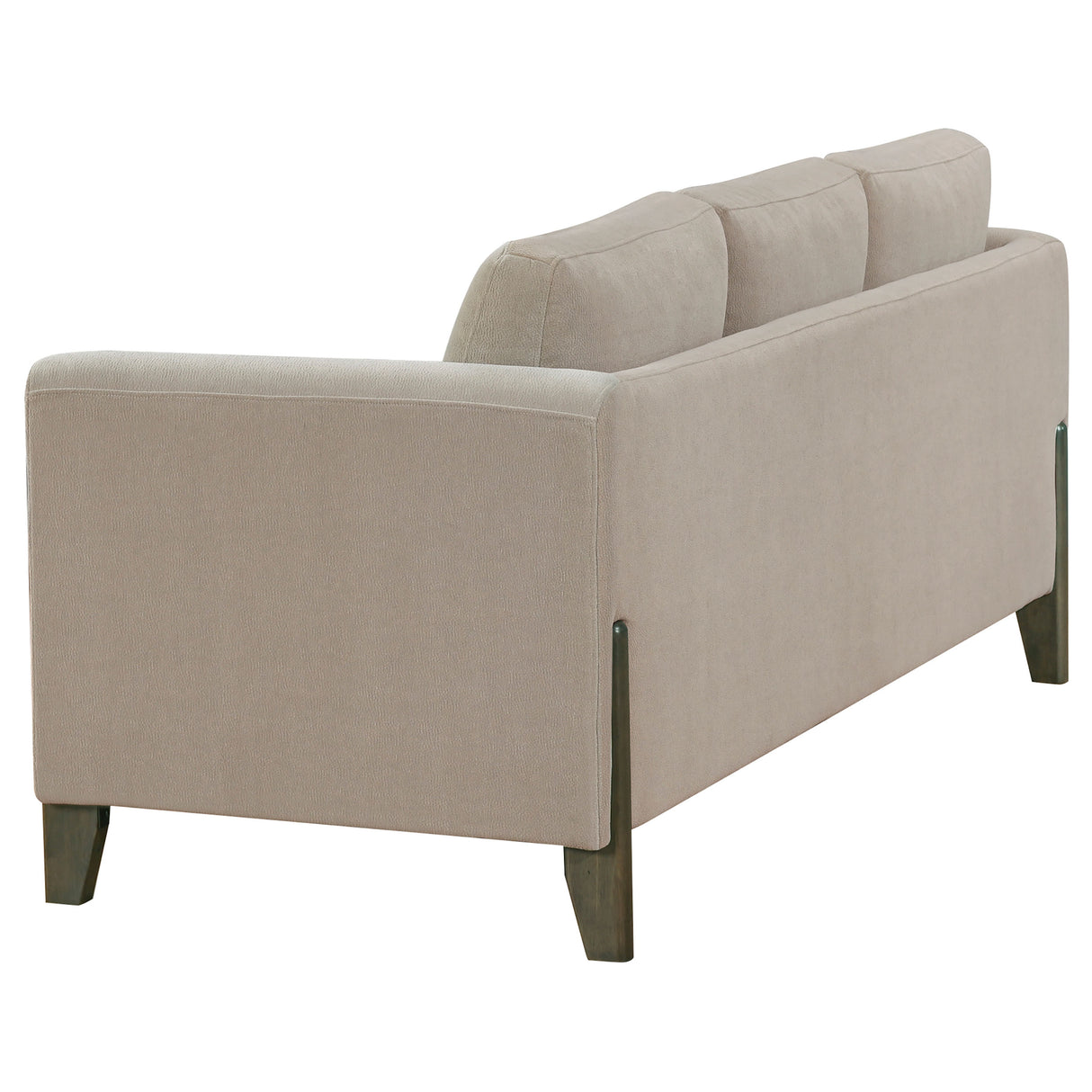 Islington 2-Piece Upholstered Panel Arm Sofa Set Taupe