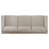 Islington 2-Piece Upholstered Panel Arm Sofa Set Taupe