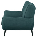 Acton Upholstered Flared Arm Accent Chair - Teal Blue