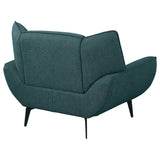 Acton Upholstered Flared Arm Accent Chair - Teal Blue