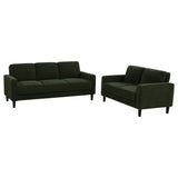Ruth 2-Piece Matcha Green Track Arm Sofa