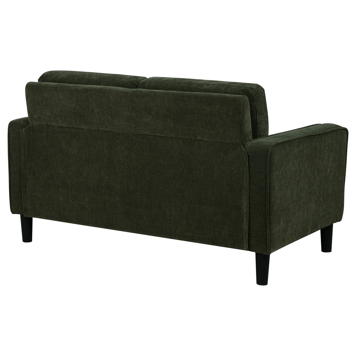 Ruth Fabric Upholstered Track Arm Loveseat, Matcha Green