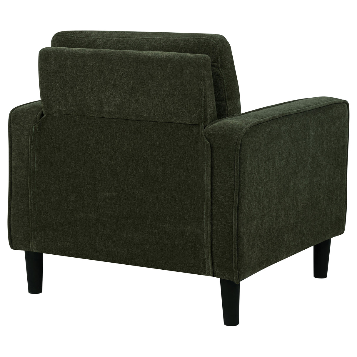 Ruth Fabric Upholstered Track Arm Accent Chair, Matcha Green