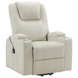 Macklin - Power Lift Massage Recliner With Heat And Dual Cupholders