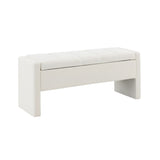 Modern Upholstered Large Bed End Bench With Storage