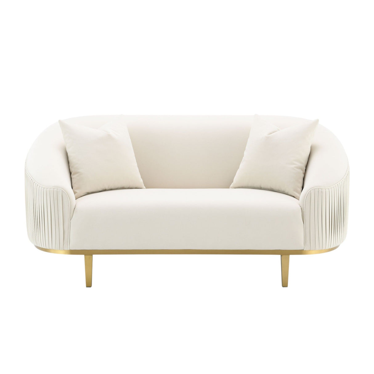 Martina - Loveseat With 2 Pillows - Ivory