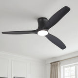 52" Ceiling Fan With Light, Dimmable DC Reversible Motor, 3 Blades