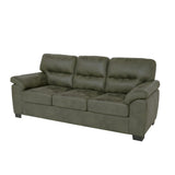 3 Seater Sofa With Padded Armrests And Triangular Leg