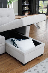 Hunter - Reversible Sleeper Sectional Sofa With Storage Chaise
