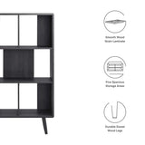 52" Wood Grain Bookcase with 5 Open Storage Shelves - Bookcases available at Alpine Outlets in Denver