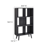 52" Wood Grain Bookcase with 5 Open Storage Shelves - Bookcases available at Alpine Outlets in Denver