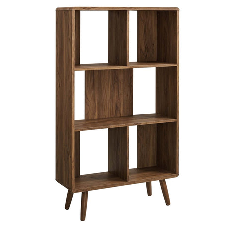52" Wood Grain Bookcase with 5 Open Storage Shelves - Bookcases available at Alpine Outlets in Denver