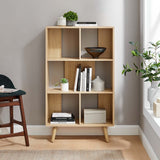 52" Wood Grain Bookcase with 5 Open Storage Shelves - Bookcases available at Alpine Outlets in Denver