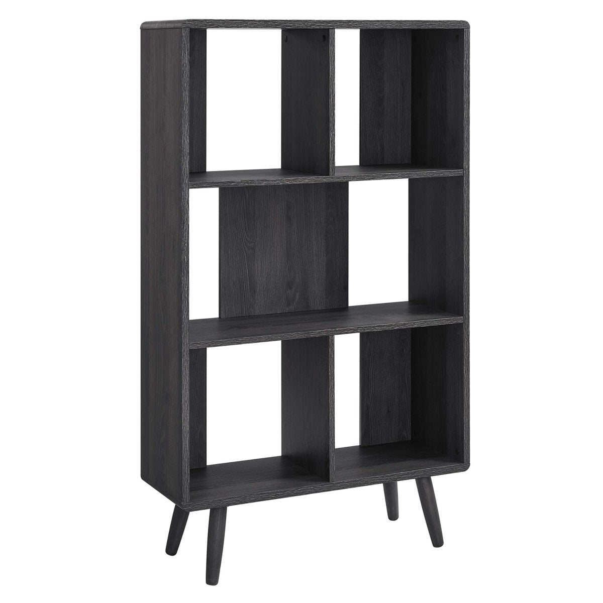 52" Wood Grain Bookcase with 5 Open Storage Shelves - Bookcases available at Alpine Outlets in Denver
