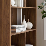 52" Wood Grain Bookcase with 5 Open Storage Shelves - Bookcases available at Alpine Outlets in Denver